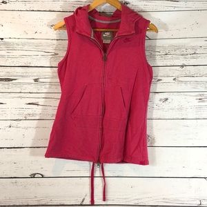 Nike Pink Medium Zip up sleeveless sweatshirt